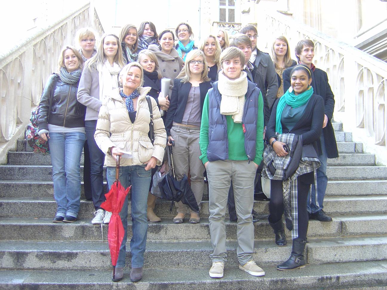 Dans l'escalier du Tribunal correctionnel de Rouen